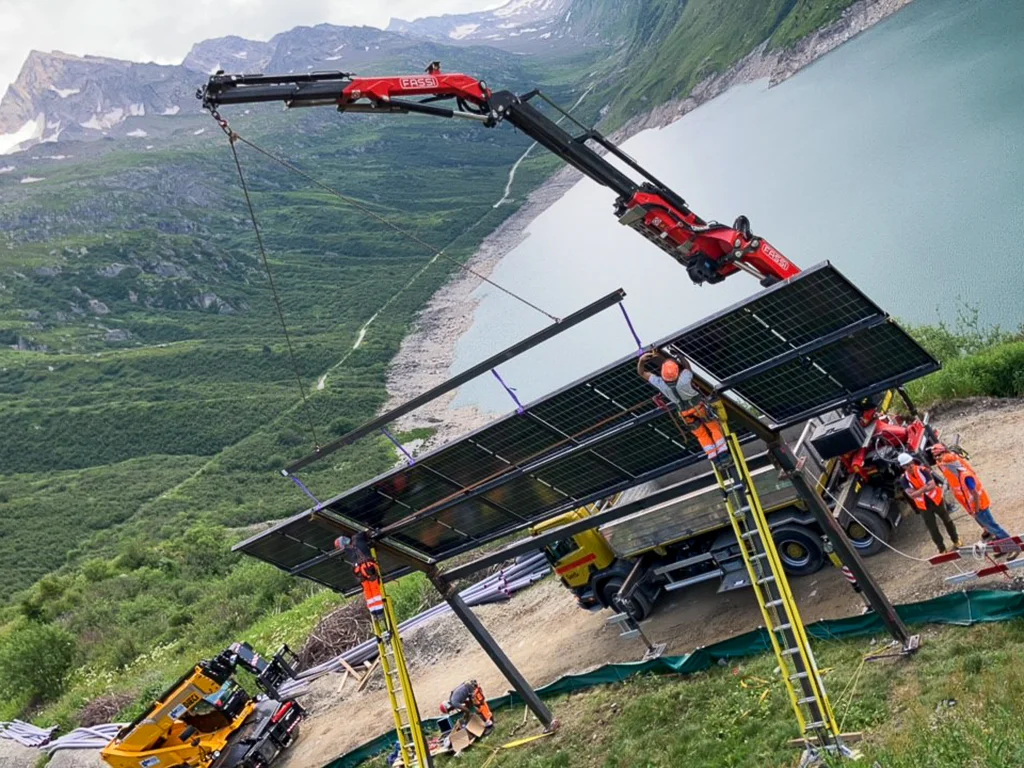 Photovoltaik-Freiflächenanlage NalpSolar, Tujetsch