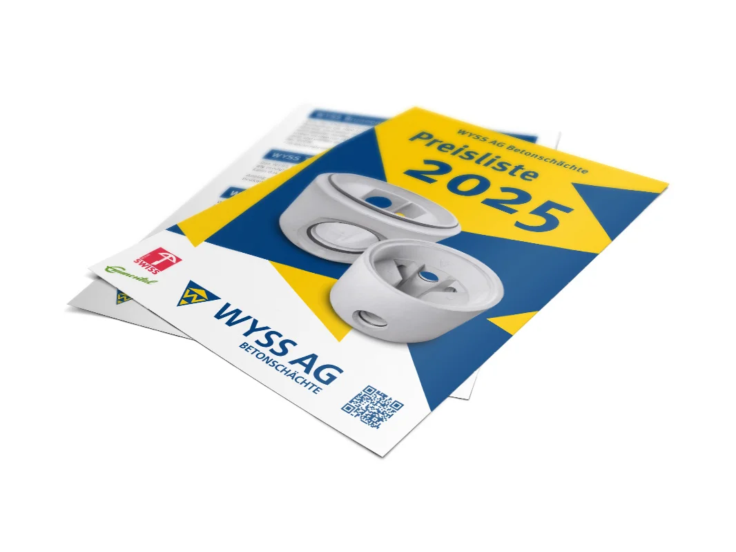 WYSS AG Betonschächte – Preisliste 2025